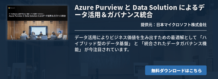 Azure Purview と Data Solution によるデータ活用＆ガバナンス統合