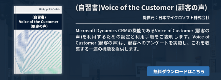 (自習書)機能: Voice of the Customer (顧客の声)