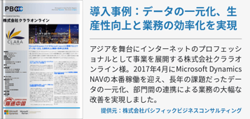 導入事例：データの一元化、生産性向上と業務の効率化を実現