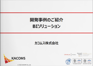 開発事例のご紹介（BIソリューション）