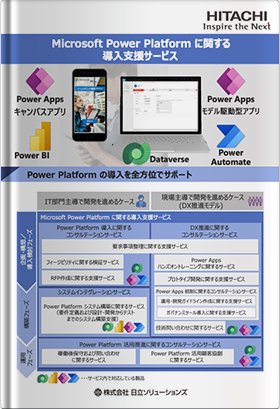 Power Platform の導入を全方位でサポート！ 日立ソリューションズの『Microsoft Power Platform に関する導入支援サービス』