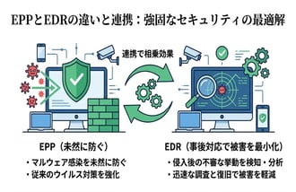 EPPとEDRの違いとは?機能比較と導入のポイントを解説