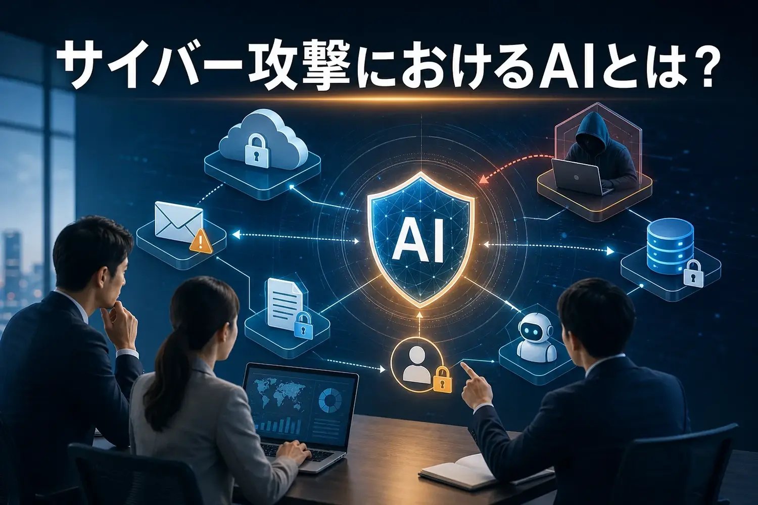 サイバー攻撃におけるAIとは?企業の対策・リスク判定を解説