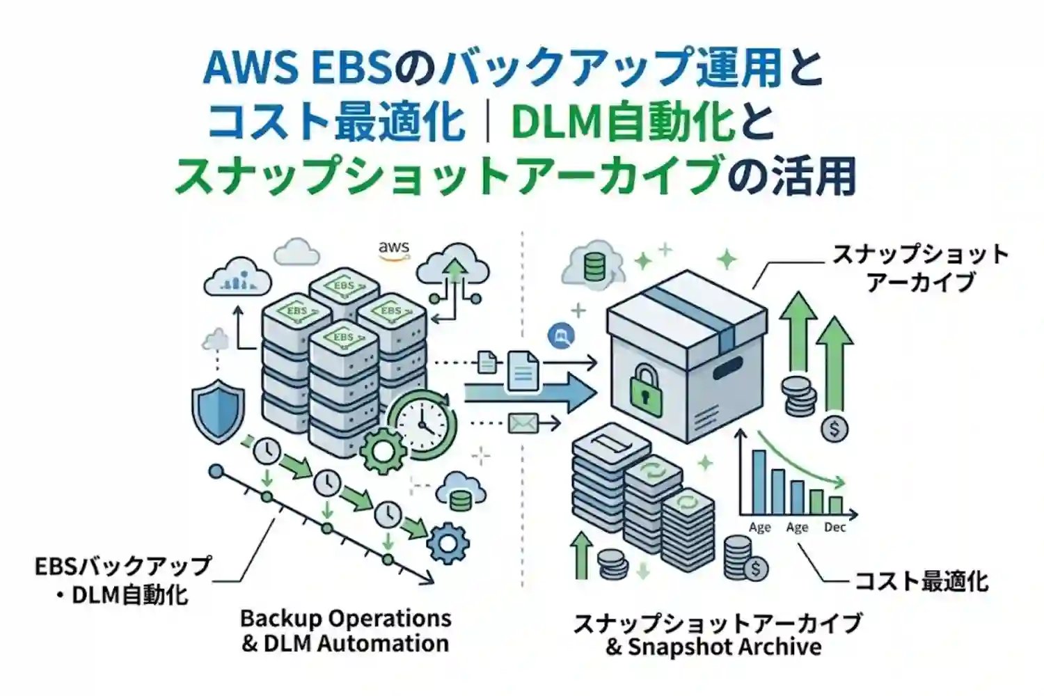 AWS EBSのバックアップ運用とコスト最適化｜DLM自動化とスナップショットアーカイブの活用