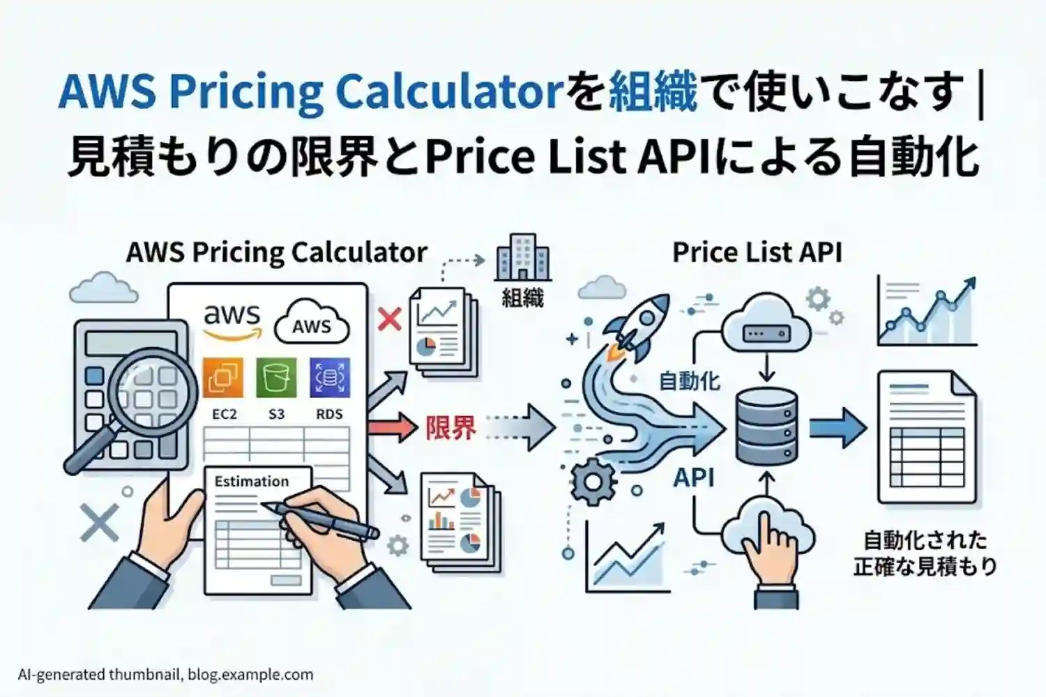 AWS Pricing Calculatorを組織で使いこなす｜見積もりの限界とPrice List APIによる自動化 