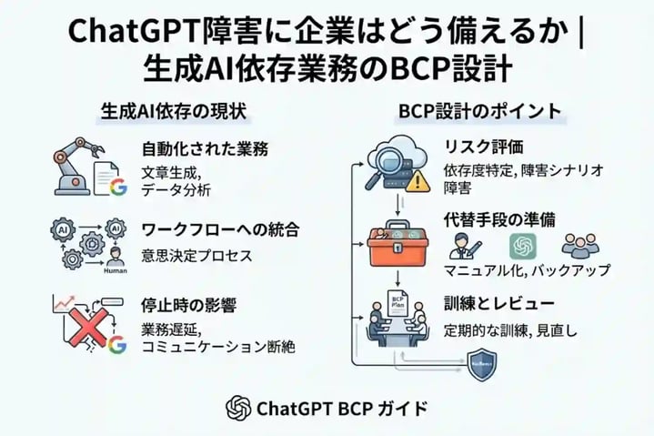 ChatGPT障害に企業はどう備えるか｜生成AI依存業務のBCP設計
