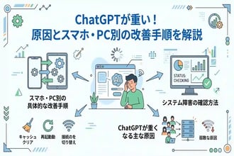 chatgptが重い原因はこれ!スマホ・PC別の改善方法まとめ