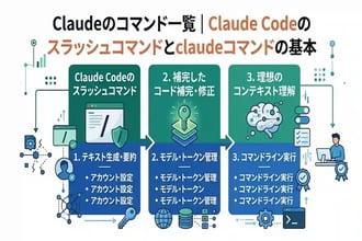 Claudeのコマンド一覧|Claude Codeのスラッシュコマンドとclaudeコマンドの基本