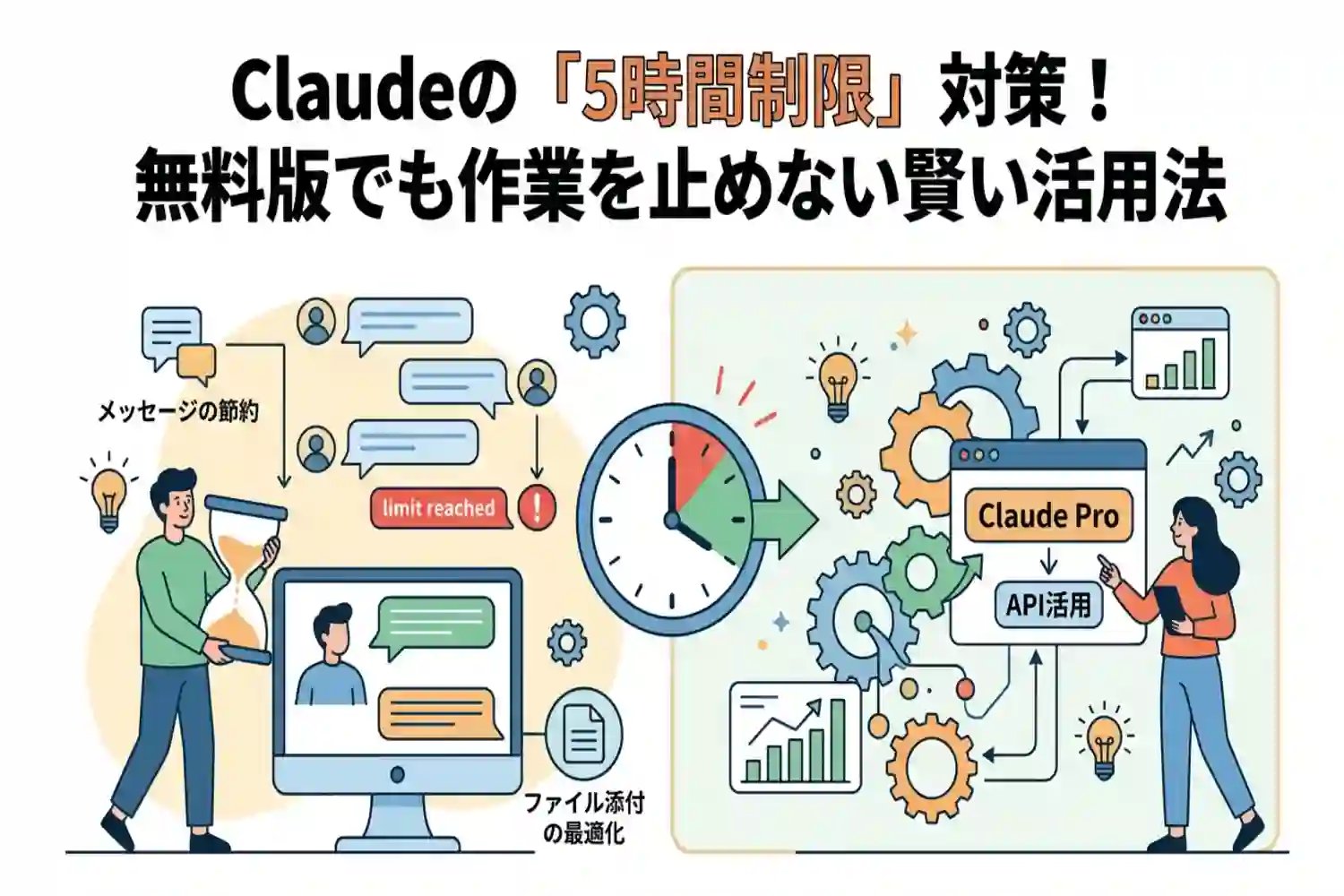 Claudeの5時間制限に悩む人必見!賢い使い方と上限を増やす方法