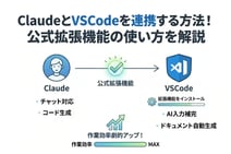 ClaudeとVSCodeを連携する方法!公式拡張機能の使い方を解説