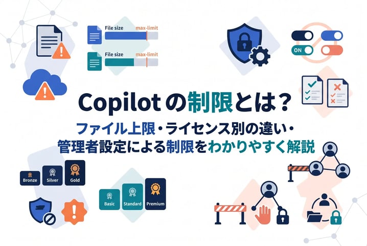 Copilot の制限とは？ファイル上限・ライセンス別の違い・管理者設定による制限をわかりやすく解説