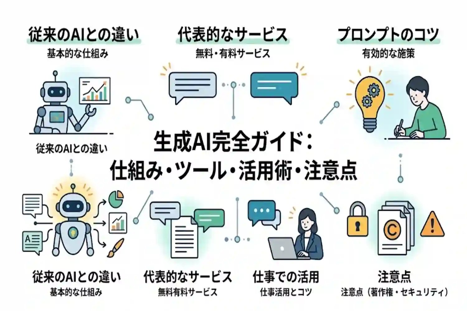 生成aiとは?基礎知識からChatGPTなどの具体例まで簡単に解説