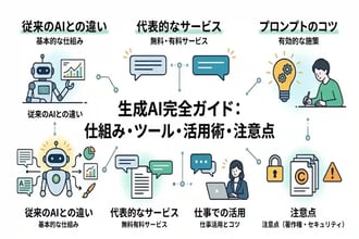 生成aiとは?基礎知識からChatGPTなどの具体例まで簡単に解説