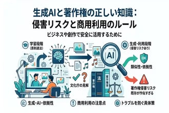 生成AIの著作権ガイドラインまとめ!どこまでがOKで何がNGなのか完全網羅