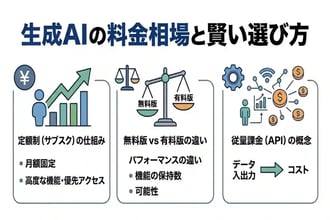 無料で使える?代表的な生成aiの料金プランとコスパ最強ツールを紹介