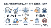 生成AIで業務効率化はどこまで可能?企業向け導入のメリットと注意点