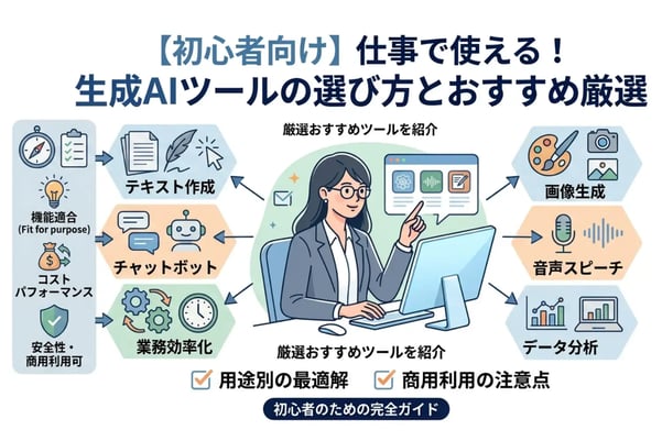 初心者必見！仕事で使える生成AIおすすめツール厳選まとめ