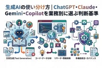 生成AIの使い分け方｜ChatGPT・Claude・Gemini・Copilotを業務別に選ぶ判断基準