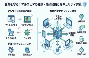 マルウェアの種類一覧!代表的な手口と対策をわかりやすく解説
