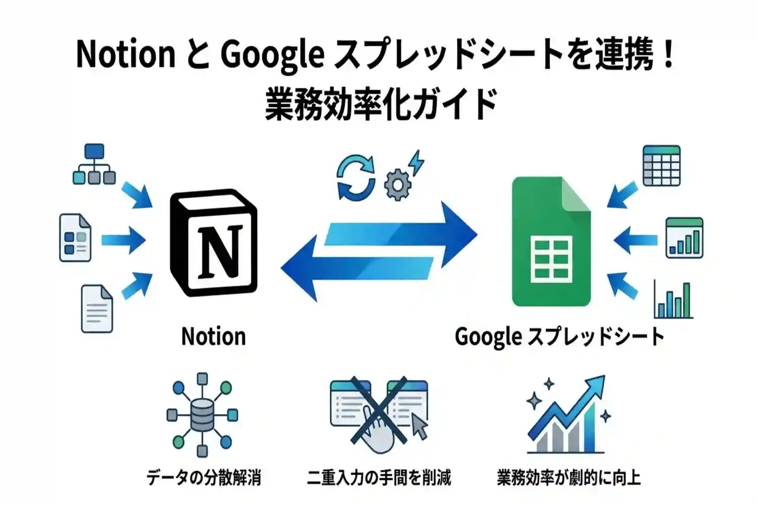 業務効率化が叶う!Notionとスプレッドシートを連携するメリットと具体例