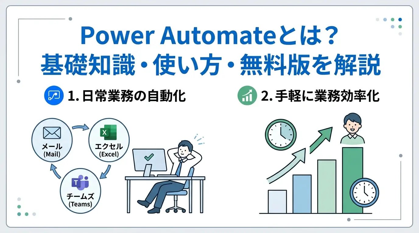 Power Automateとは？できることや使い方を初心者向けにわかりやすく解説