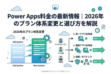 Power Apps料金の最新情報|2026年のプラン体系変更と選び方を解説