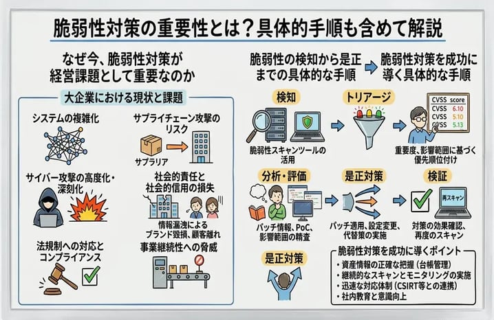 脆弱性対策の重要性とは？具体的な手順も含めてわかりやすく解説