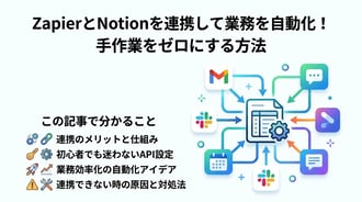 ZapierとNotionを連携して業務を自動化!初心者向け完全ガイド