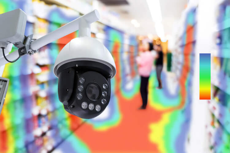 What is store analysis achieved with AI cameras?