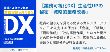 【業務可視化DX】生産性UPの秘密「戦略的業務改善」