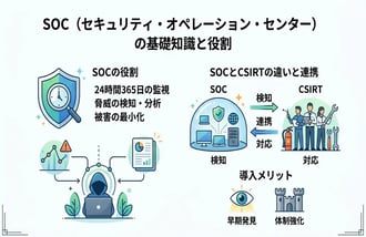 SOCとは?役割やCSIRTとの違い、導入メリットをわかりやすく解説