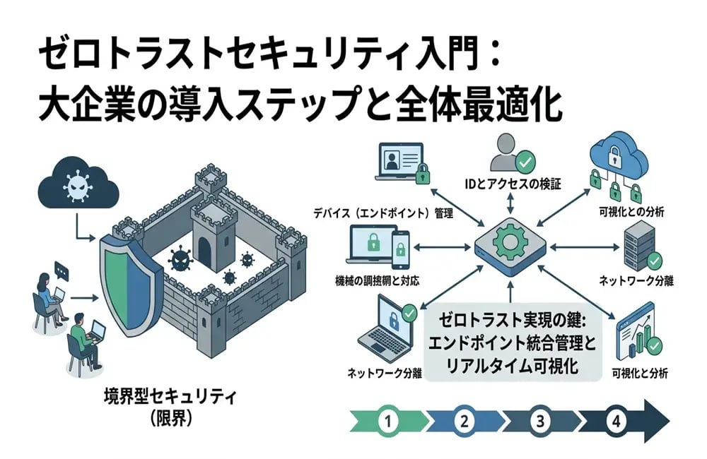 ゼロトラストアーキテクチャとは？図解でわかる基礎知識と導入手順