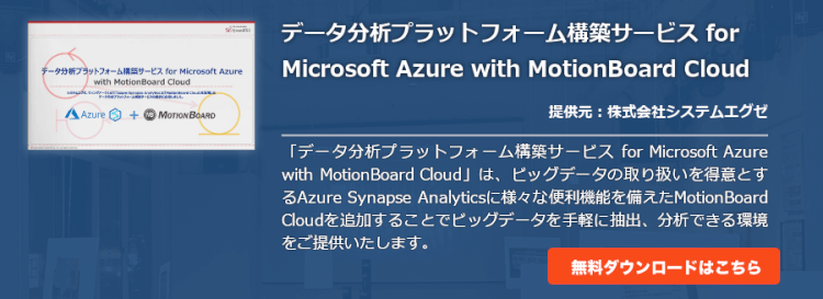 データ分析プラットフォーム構築サービス for Microsoft Azure with MotionBoard Cloud