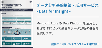 データ分析基盤構築・活用サービス - Data for Insight -