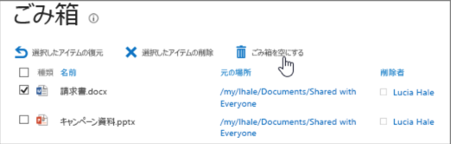 【SharePoint Online】容量の制限事項と確認方法、節約方法 8