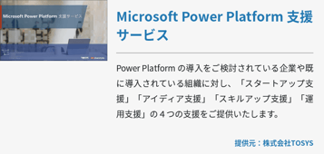 Microsoft Power Platform 支援サービス