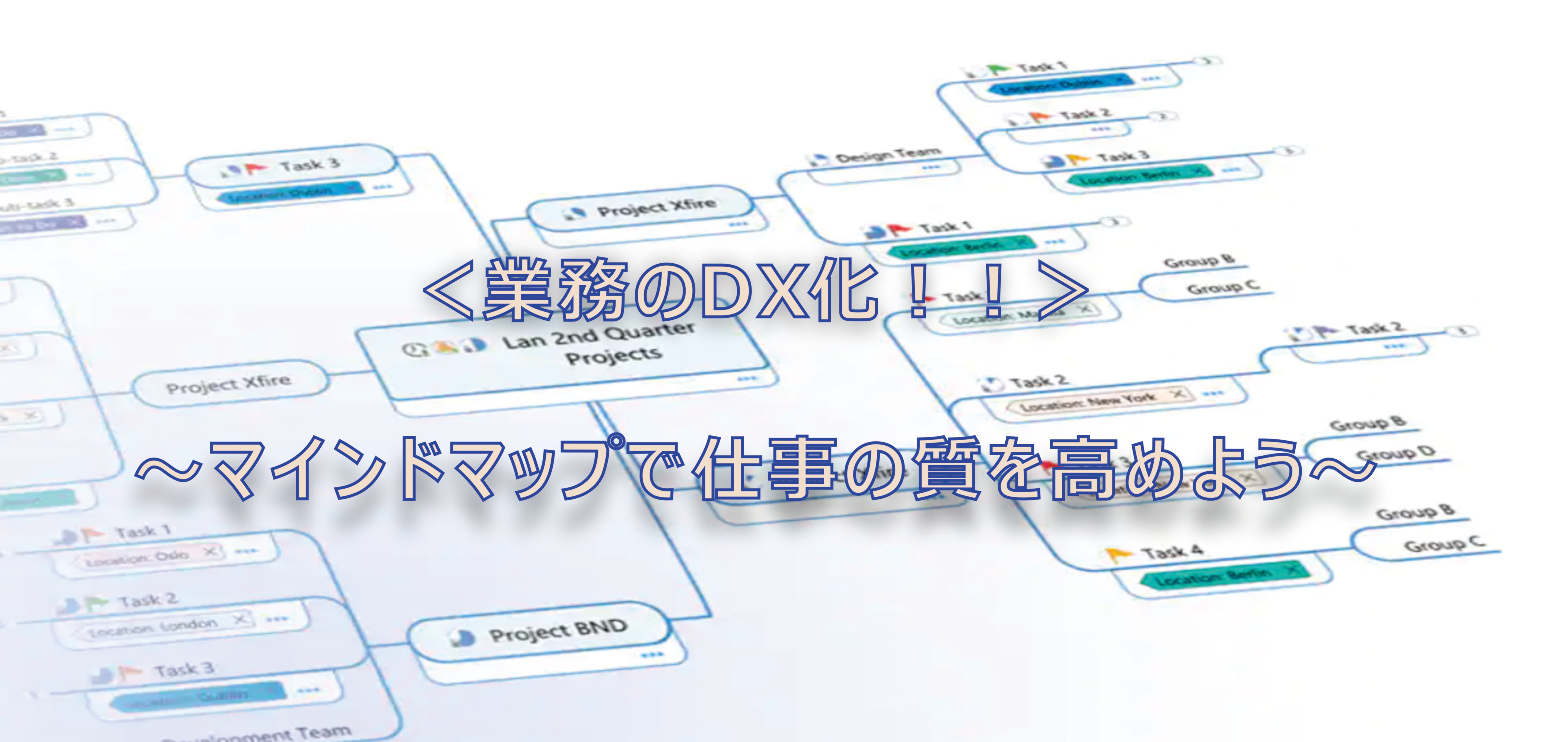 ＜業務のDX化！！＞～マインドマップで仕事の質を高めよう～