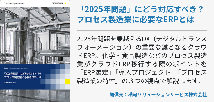 「2025年問題」にどう対応すべき？プロセス製造業に必要なERPとは