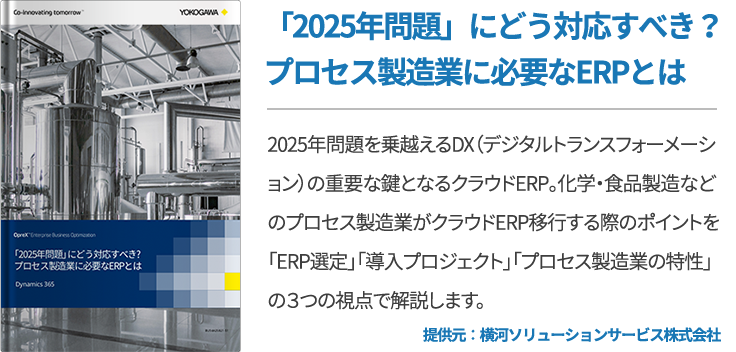 「2025年問題」にどう対応すべき？プロセス製造業に必要なERPとは