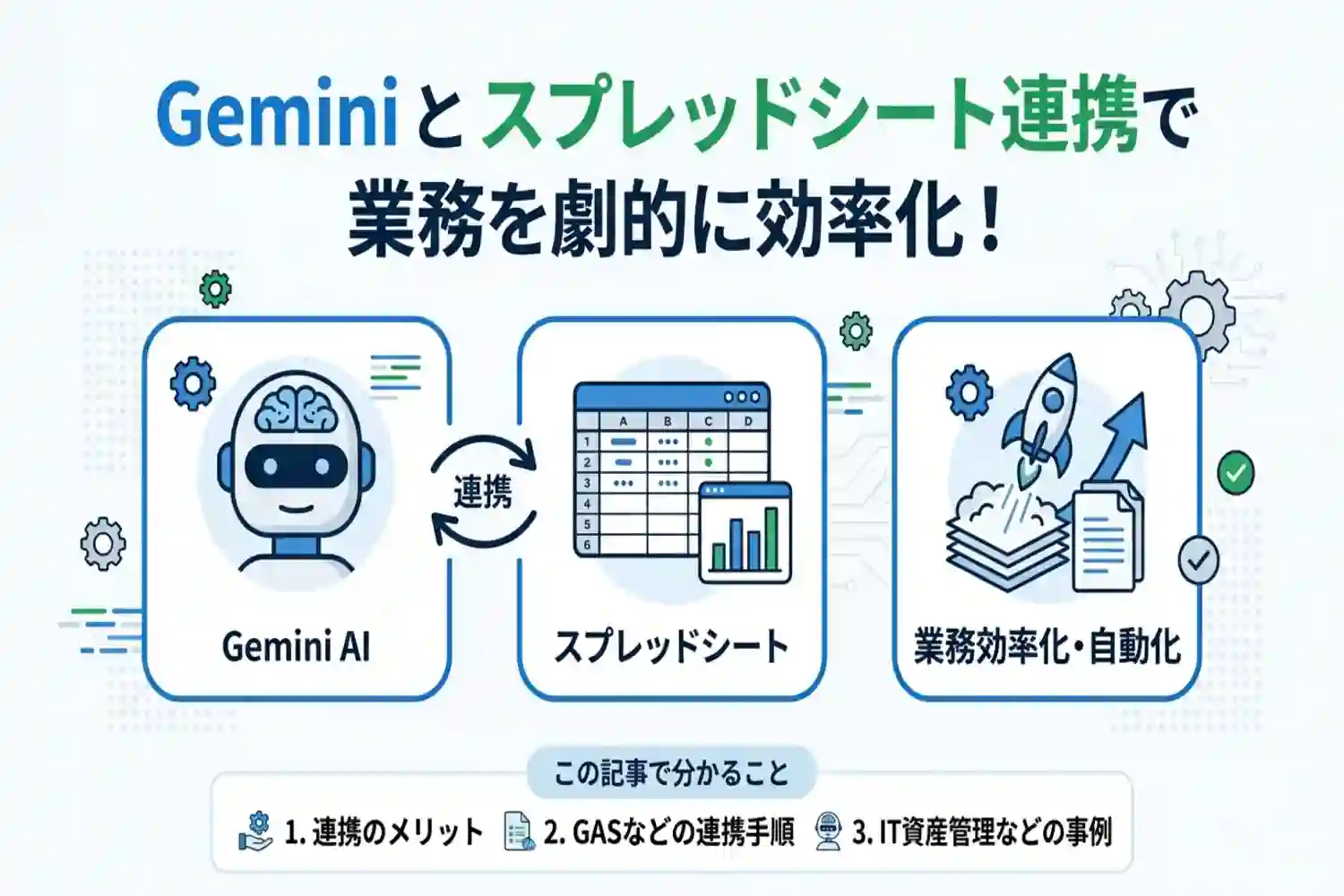 geminiとスプレッドシートを連携して業務効率化する完全マニュアル