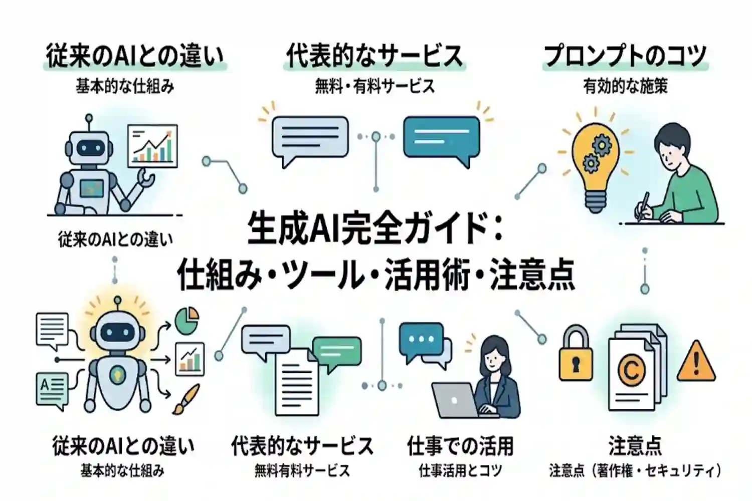 生成aiとは?基礎知識からChatGPTなどの具体例まで簡単に解説