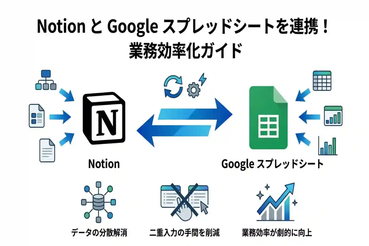 業務効率化が叶う!Notionとスプレッドシートを連携するメリットと具体例