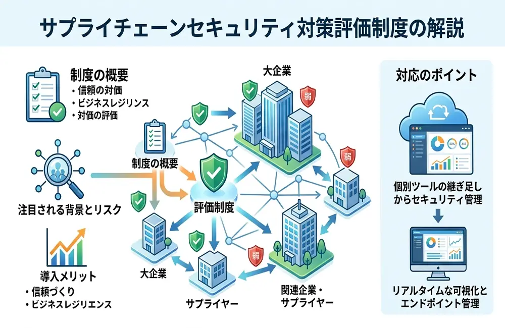 サプライチェーン強化に向けたセキュリティ対策評価制度とは？導入メリットと対応ポイント