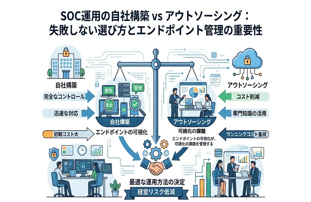 SOC運用とは?基礎知識から自社構築とアウトソーシングの比較まで解説