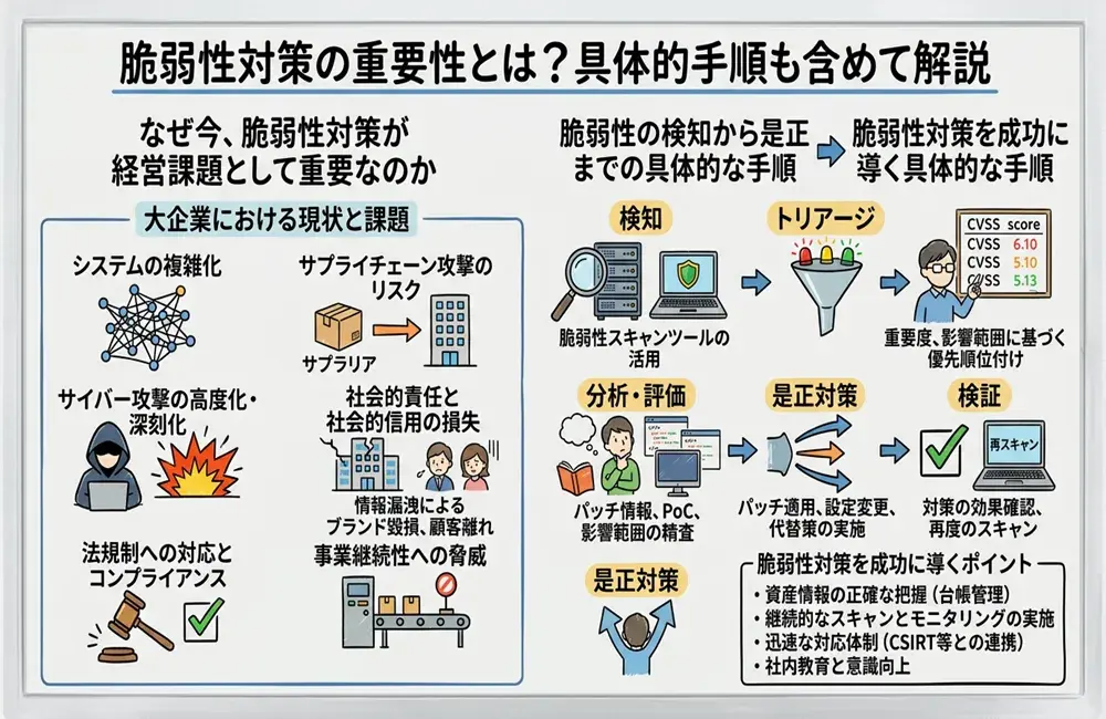 脆弱性対策の重要性とは?具体的な手順も含めてわかりやすく解説