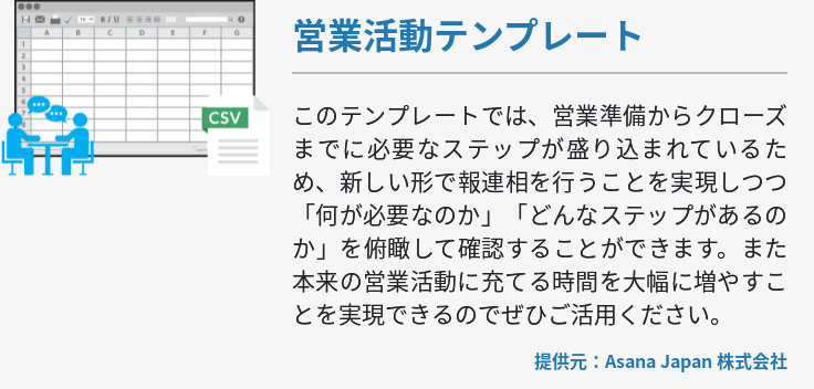営業活動テンプレート