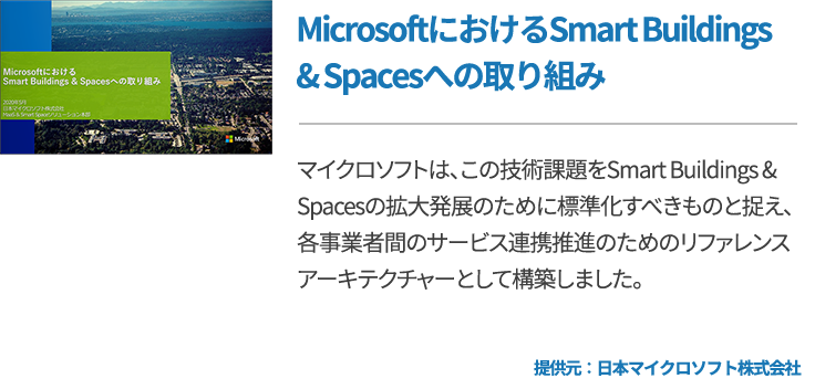MicrosoftにおけるSmart Buildings & Spacesへの取り組み