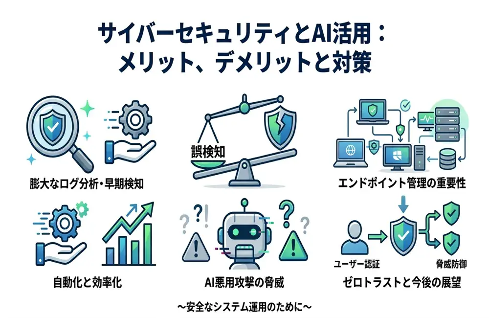 サイバーセキュリティ対策にAIは必須?メリット・デメリットと今後の展望