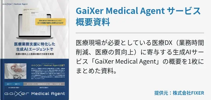 GaiXer Medical Agent サービス概要資料