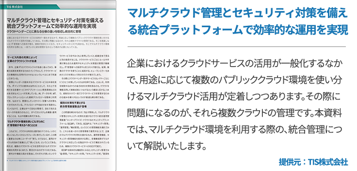 マルチクラウド管理とセキュリティ対策を備える統合プラットフォームで効率的な運用を実現
